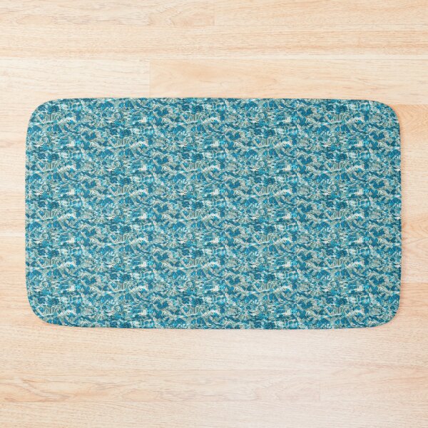 Item preview, Sunny Turquoise Azure Aqua Ripples over Mosaic Tiles designed and sold by Georgia Mizuleva.