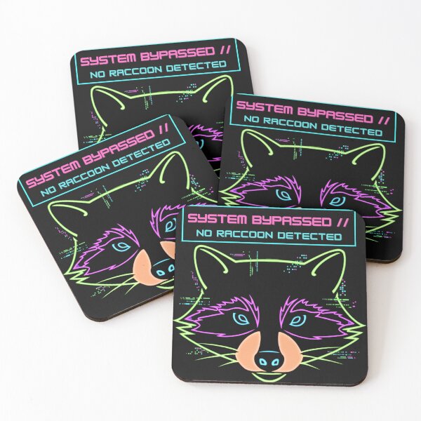 Item preview, System Bypassed Adversarial Glitch Raccoon Cybersecurity designed and sold by The Silly Grumpy Society.