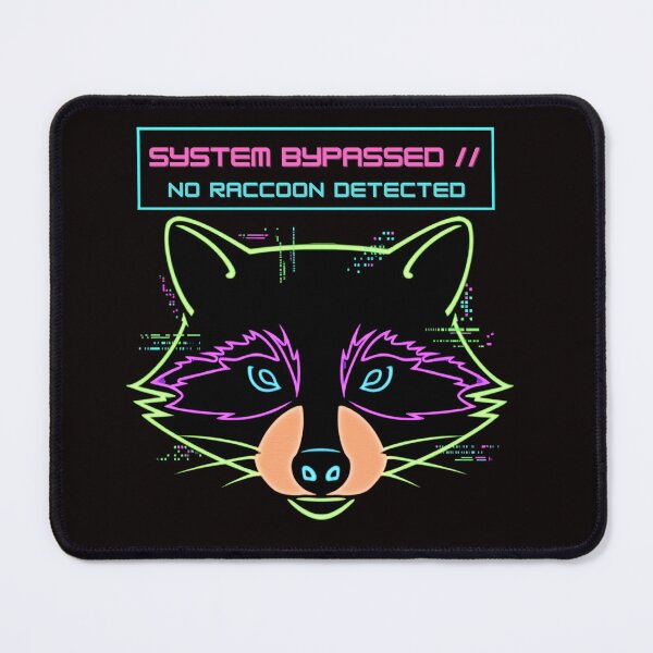 Item preview, System Bypassed Adversarial Glitch Raccoon Cybersecurity designed and sold by The Silly Grumpy Society.