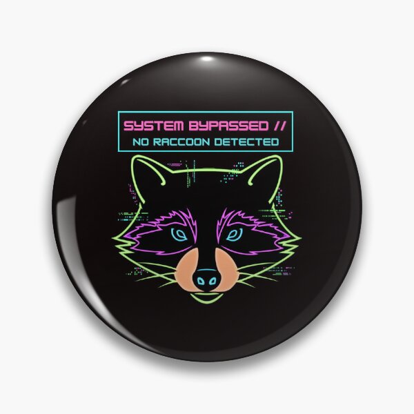 Item preview, System Bypassed Adversarial Glitch Raccoon Cybersecurity designed and sold by The Silly Grumpy Society.