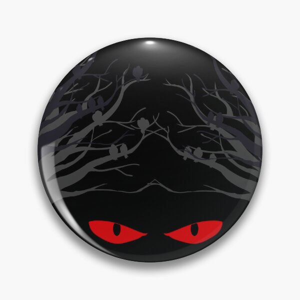 Item preview, Dark Forest Glowing Red Eyes  Spooky Creepy Monster Silhouette designed and sold by AlinaTales.