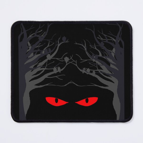 Item preview, Dark Forest Glowing Red Eyes  Spooky Creepy Monster Silhouette designed and sold by AlinaTales.