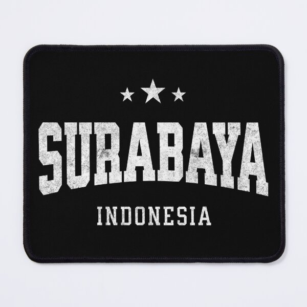 Item preview, Surabaya Indonesia Vintage Varsity Distressed Retro College Travel Design designed and sold by NiceTeeClub.