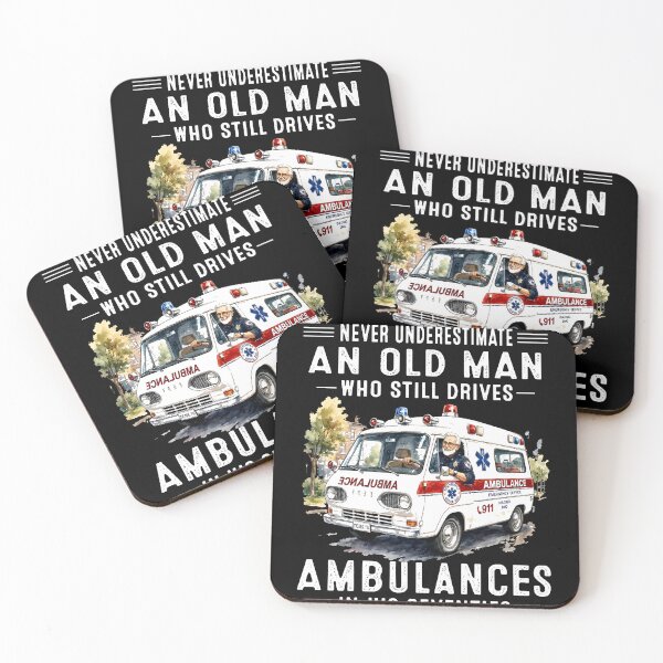 Item preview, Never Underestimate An Old Man Who Still Drives Ambulances In His Eighties designed and sold by KatieThomShop.