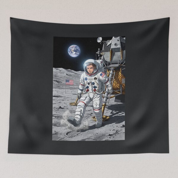 Artikelvorschau, Anime Neil Armstrong betritt den Mond entworfen und verkauft von WiseBow.