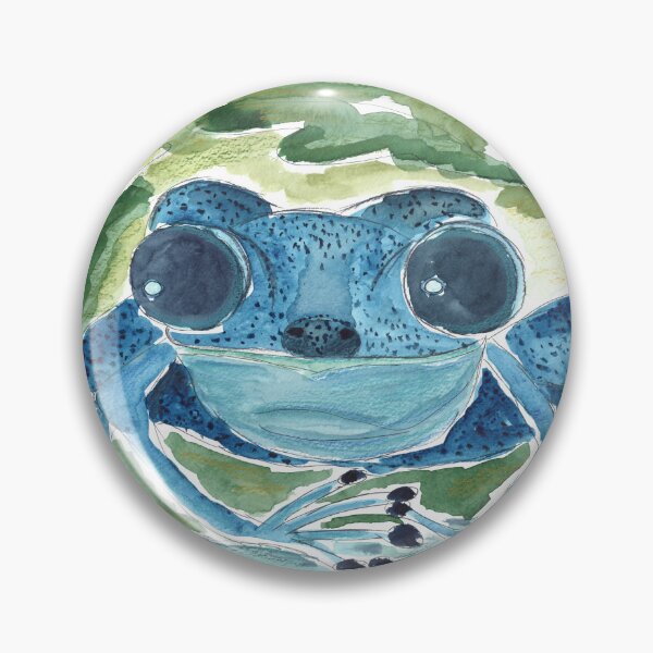 Item preview, Giant Blue Poison Dart Frog  designed and sold by Anke‘s Bazaar.