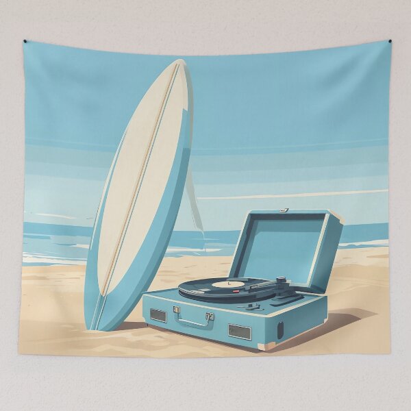 Item preview, Surf & Vinyl Vibes designed and sold by ONYX Pixee.