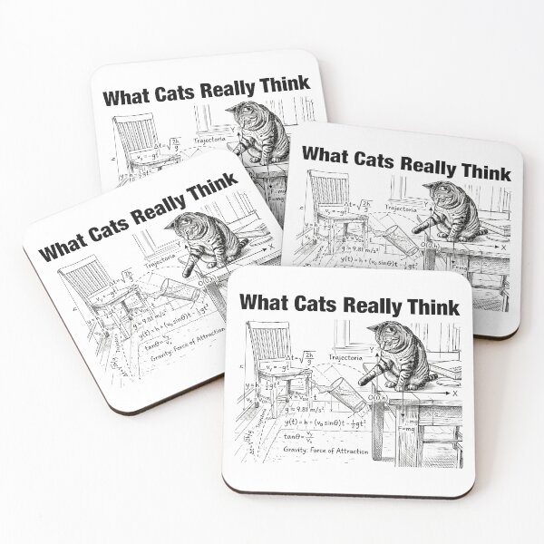 Item preview, What Cats Really Think Funny Cat Physics Scientist Humor designed and sold by LounisArt.