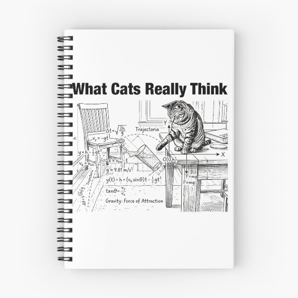 Item preview, What Cats Really Think Funny Cat Physics Scientist Humor designed and sold by LounisArt.