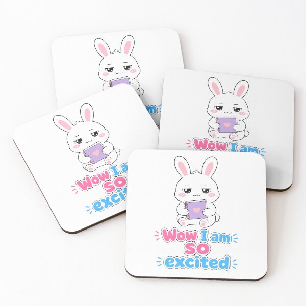 Item preview, Wow I Am So Excited Cute Rabbit designed and sold by ttackerhe.