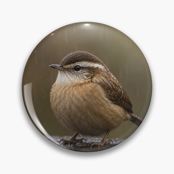 Item preview, Little Wren in Gentle Rain Photography Print designed and sold by BLUESKY11a.