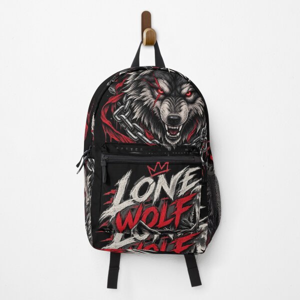 Item preview, Lone Wolf – Stay Wild Anime Streetwear T-Shirt designed and sold by Bekado.