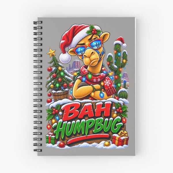 Item preview, Bah Humpbug – Funny Camel T-Shirt – Humorous Camel Design – Quirky Camel Lover Gift – Quirky Camel Lover Gift - Cool Winter Christmas Animal Graphic Camel T-Shirt designed and sold by Camel & Quirk.