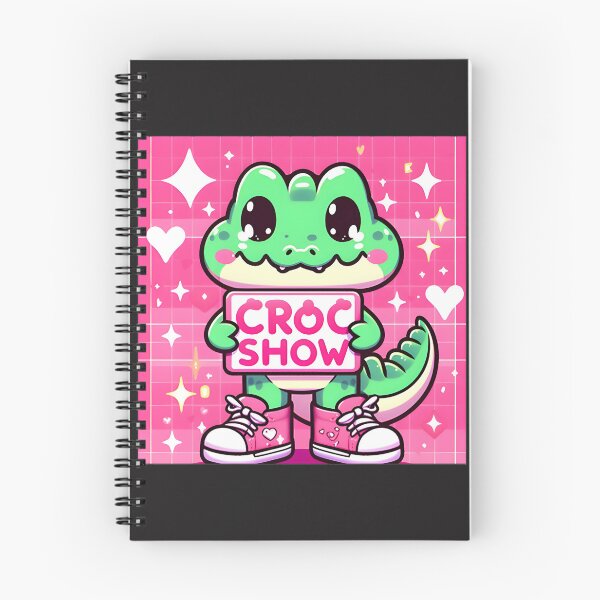 Item preview, Kawaii Pink Croc With Show Sign Art | Best Gift designed and sold by ColourofAcedia.