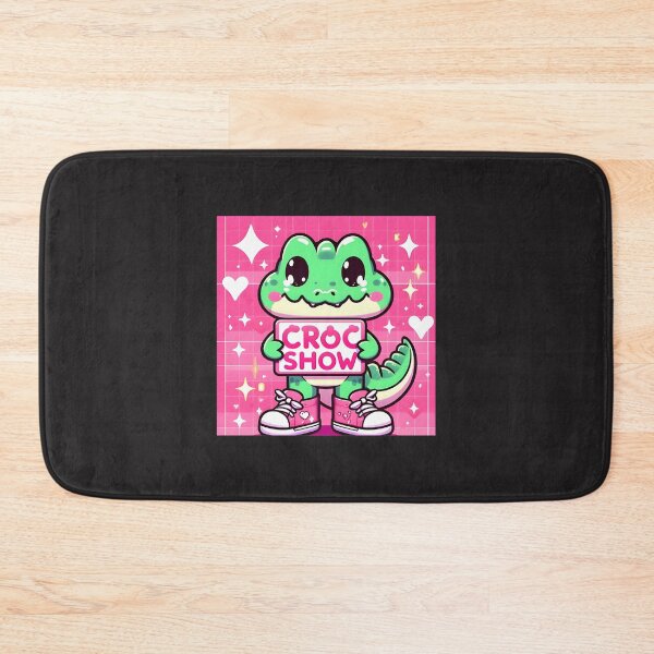 Item preview, Kawaii Pink Croc With Show Sign Art | Best Gift designed and sold by ColourofAcedia.