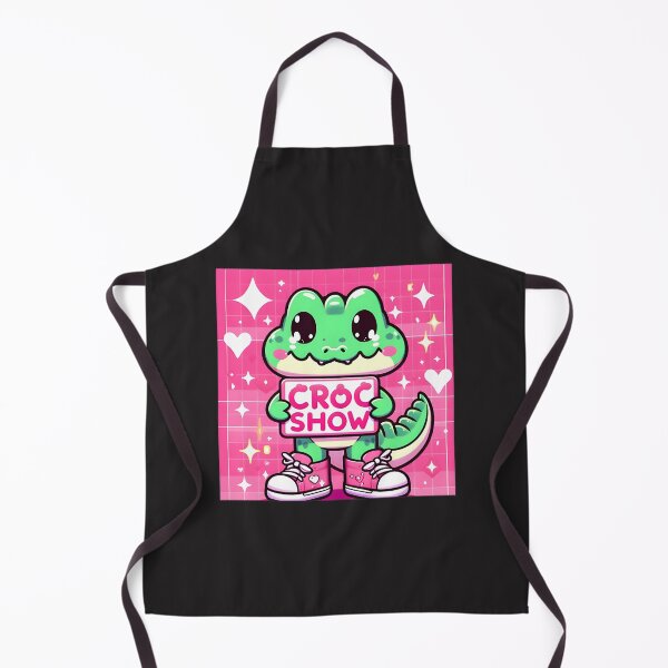 Item preview, Kawaii Pink Croc With Show Sign Art | Best Gift designed and sold by ColourofAcedia.