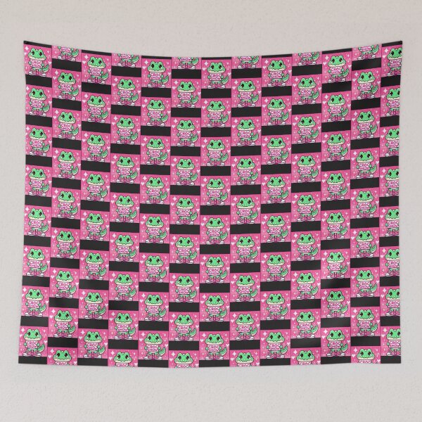 Item preview, Kawaii Pink Croc With Show Sign Art | Best Gift designed and sold by ColourofAcedia.