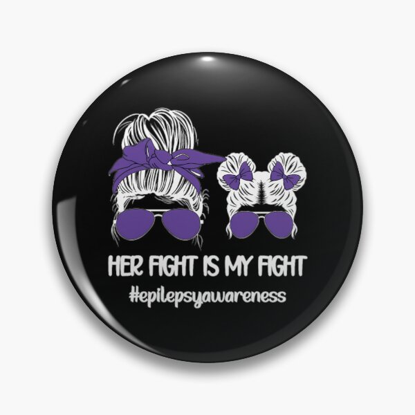 Item preview, Her Fight Is My Fight Epilepsy Warrior designed and sold by IttieBitties.