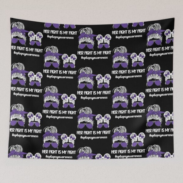 Item preview, Her Fight Is My Fight Epilepsy Warrior designed and sold by IttieBitties.