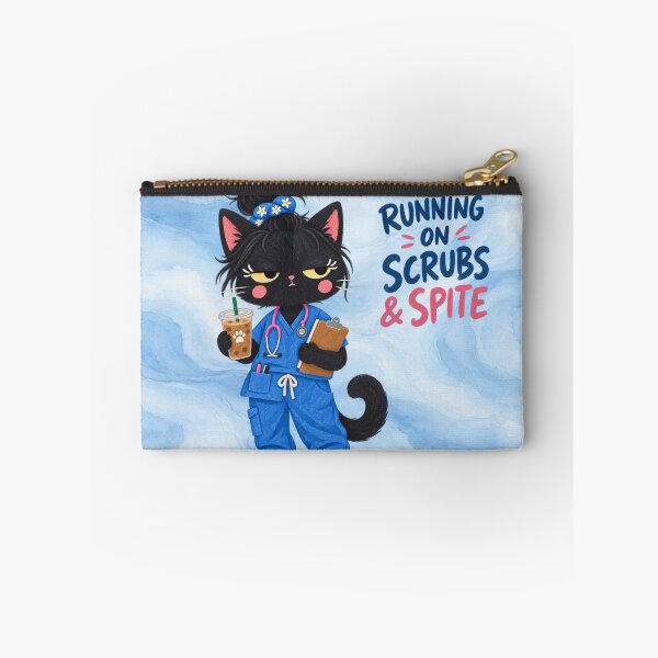 Item preview, Funny Nurse Cat Running On Scrubs And Spite designed and sold by SayMaria.