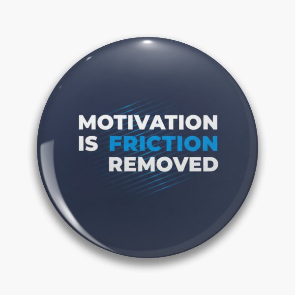 Item preview, Motivation Is Friction Removed - Minimalist Gym Quote T-Shirt designed and sold by Viviglow.
