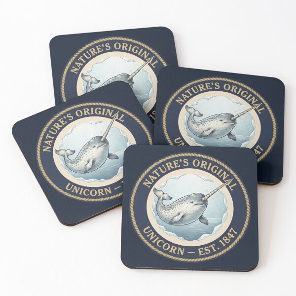 Item preview, Nature's Original Unicorn Narwhal Club Humor Badge designed and sold by CalmCapy Co.