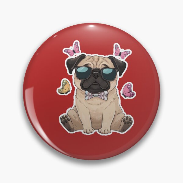 Item preview, A Cute Cool Pug illustration designed and sold by ZooStateofMind.