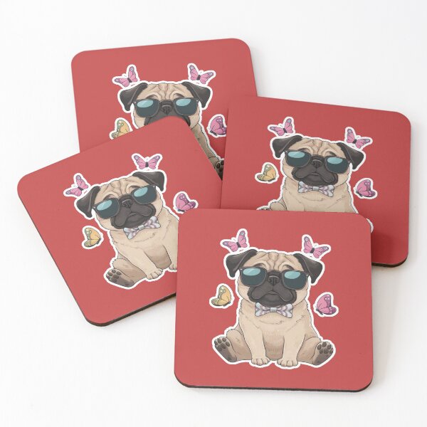 Item preview, A Cute Cool Pug illustration designed and sold by ZooStateofMind.