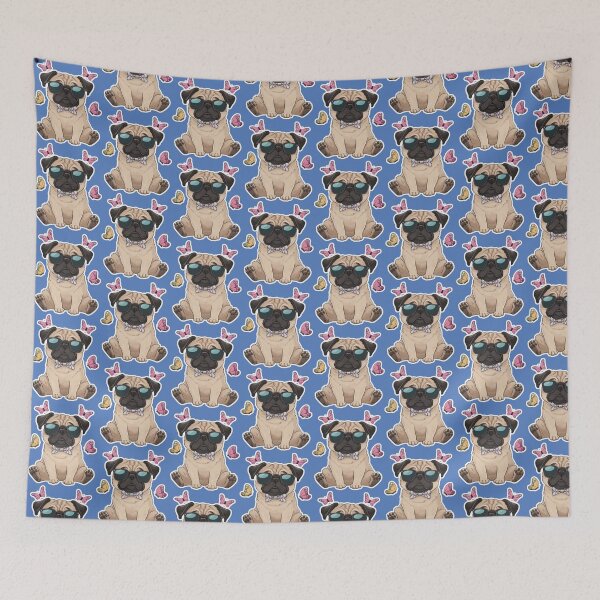 Item preview, A Cute Cool Pug illustration designed and sold by ZooStateofMind.