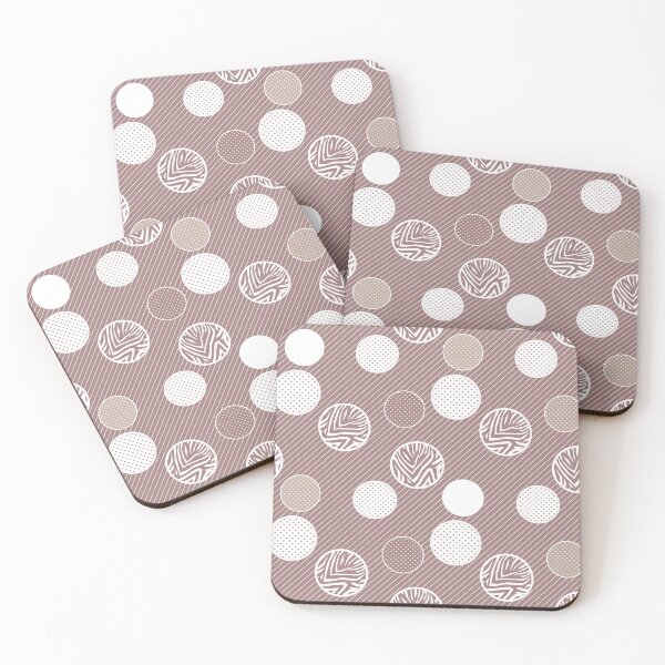 Item preview, In polka dots abstract delicate beige designed and sold by fuzzyfox.