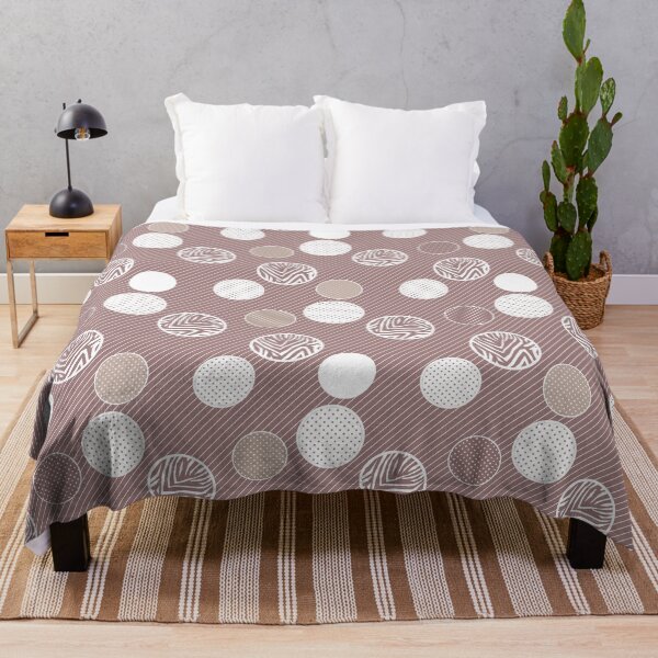 Item preview, In polka dots abstract delicate beige designed and sold by fuzzyfox.