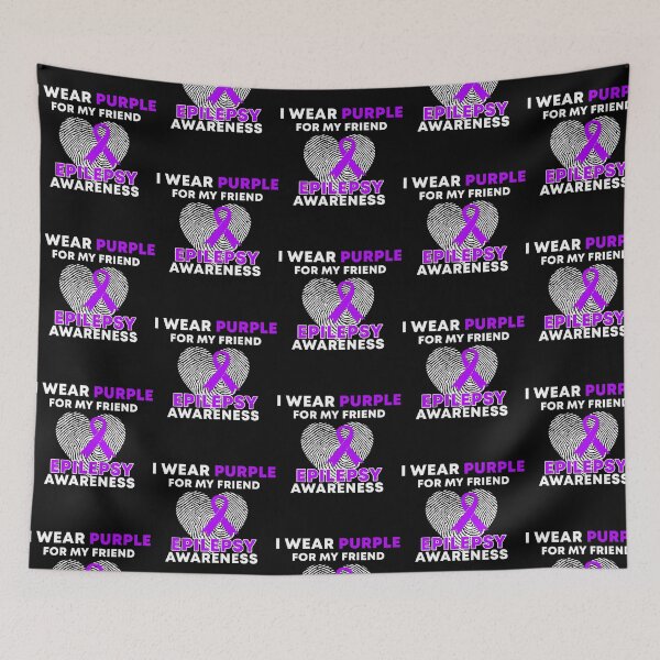 Item preview, I Wear Purple For My Friend Epilepsy Awareness designed and sold by IttieBitties.