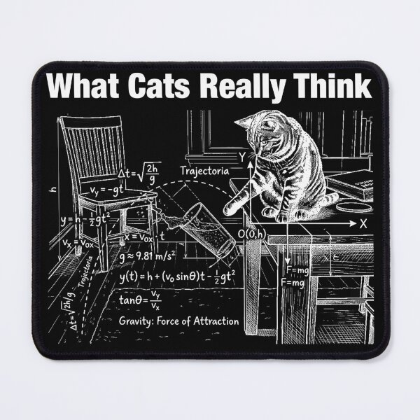 Item preview, What Cats Really Think Funny Cat Physics Scientist Humor designed and sold by LounisArt.