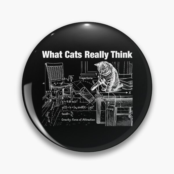 Item preview, What Cats Really Think Funny Cat Physics Scientist Humor designed and sold by LounisArt.