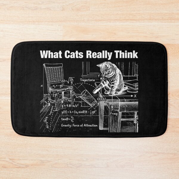 Item preview, What Cats Really Think Funny Cat Physics Scientist Humor designed and sold by LounisArt.