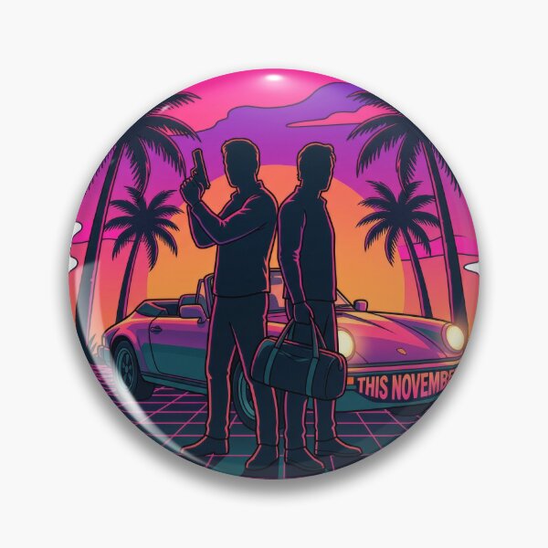 Item preview, Outlaw Couple Neon Sunset GTA 6 designed and sold by LunaMarkos.