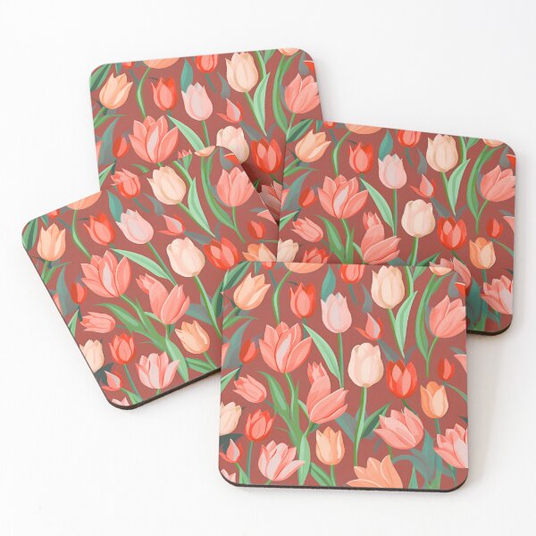 Item preview, Elegant Tulip Garden Pattern designed and sold by DreamPixelPrint.