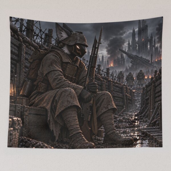Item preview, A Protogen Holding the Line Among Kriegsmen designed and sold by nikkolaus.
