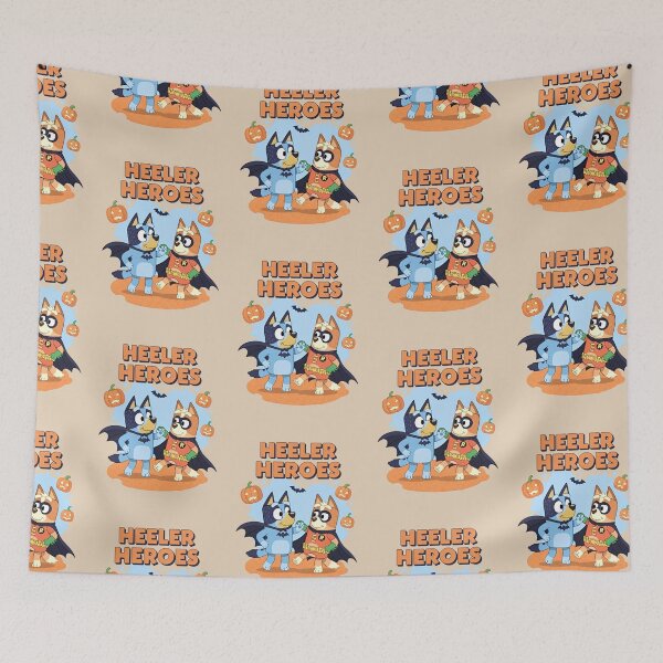 Item preview, Bluey and Bingo Heeler Heroes Halloween designed and sold by Bomebomst.