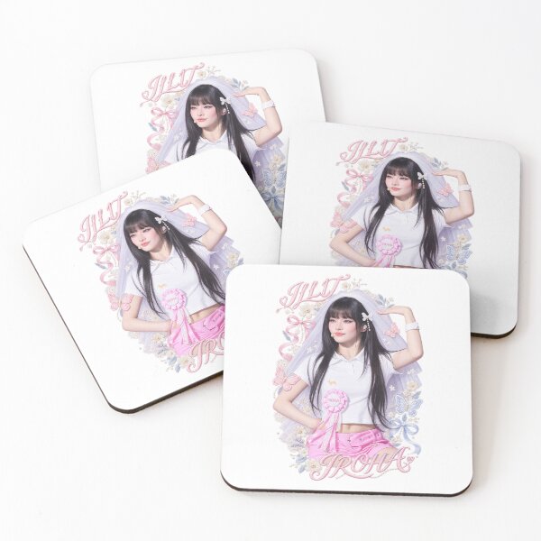 Artikelvorschau, Iroha ILLIT Coquette Visual | Pink Bow Red Frame Art entworfen und verkauft von Valereekmerch.