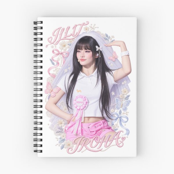 Item preview, Iroha ILLIT Coquette Visual | Pink Bow Red Frame Art designed and sold by Valereekmerch.