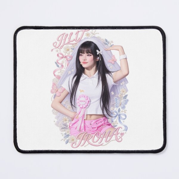 Item preview, Iroha ILLIT Coquette Visual | Pink Bow Red Frame Art designed and sold by Valereekmerch.