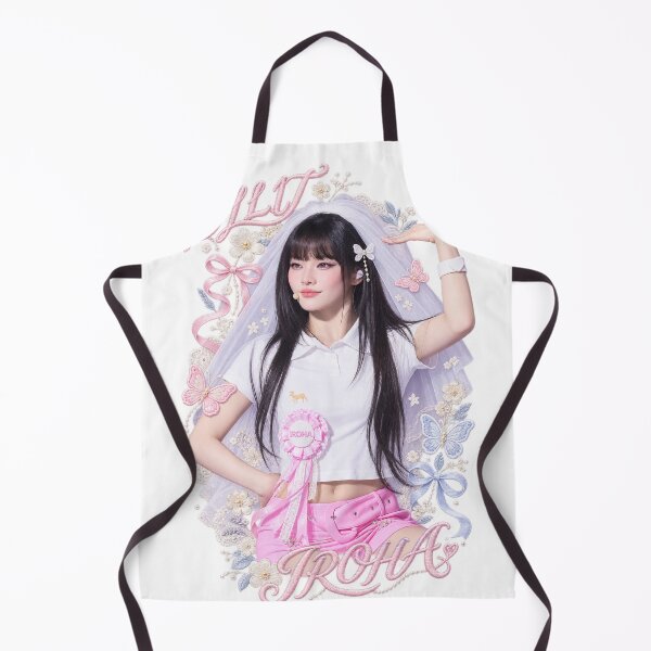 Aperçu de l'œuvre Iroha ILLIT Coquette Visuel | Art avec nœud rose et cadre rouge créée et vendue par Valereekmerch.