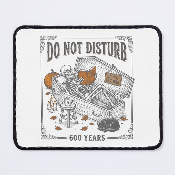 Item preview, Do Not Disturb 600 Years — Funny Skeleton Reading in Coffin designed and sold by jaac310.