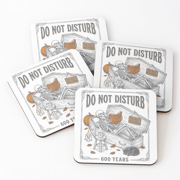Item preview, Do Not Disturb 600 Years — Funny Skeleton Reading in Coffin designed and sold by jaac310.