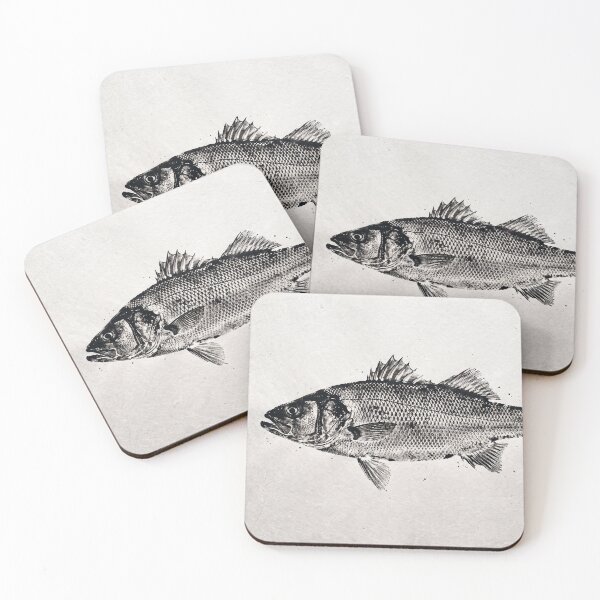 Item preview, Gyotaku Sea Bass Fish Print - Japanese Sumi-e Art I designed and sold by Yaremchuk.