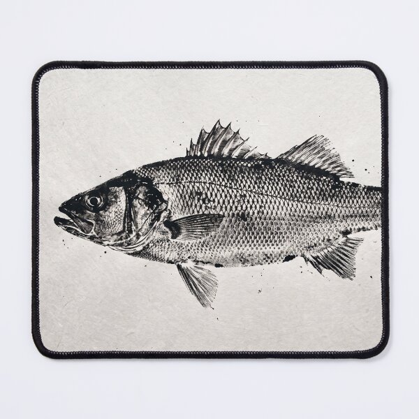 Item preview, Gyotaku Sea Bass Fish Print - Japanese Sumi-e Art I designed and sold by Yaremchuk.