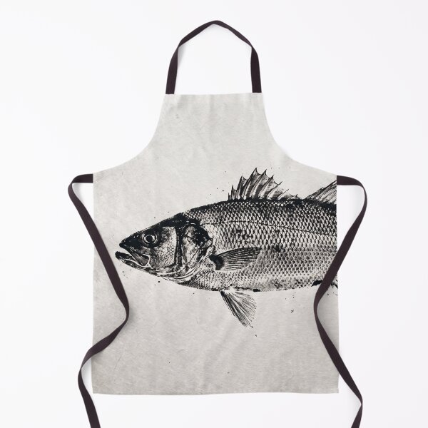 Item preview, Gyotaku Sea Bass Fish Print - Japanese Sumi-e Art I designed and sold by Yaremchuk.