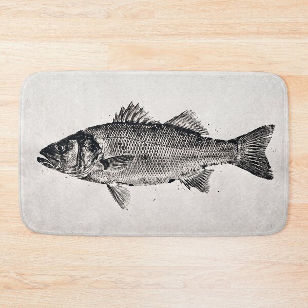 Item preview, Gyotaku Sea Bass Fish Print - Japanese Sumi-e Art I designed and sold by Yaremchuk.
