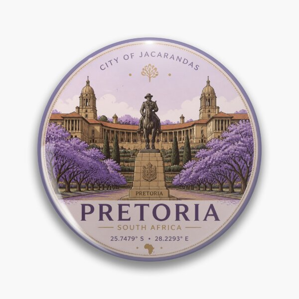 Item preview, Pretoria Jacaranda Skyline designed and sold by The Digital Compass.